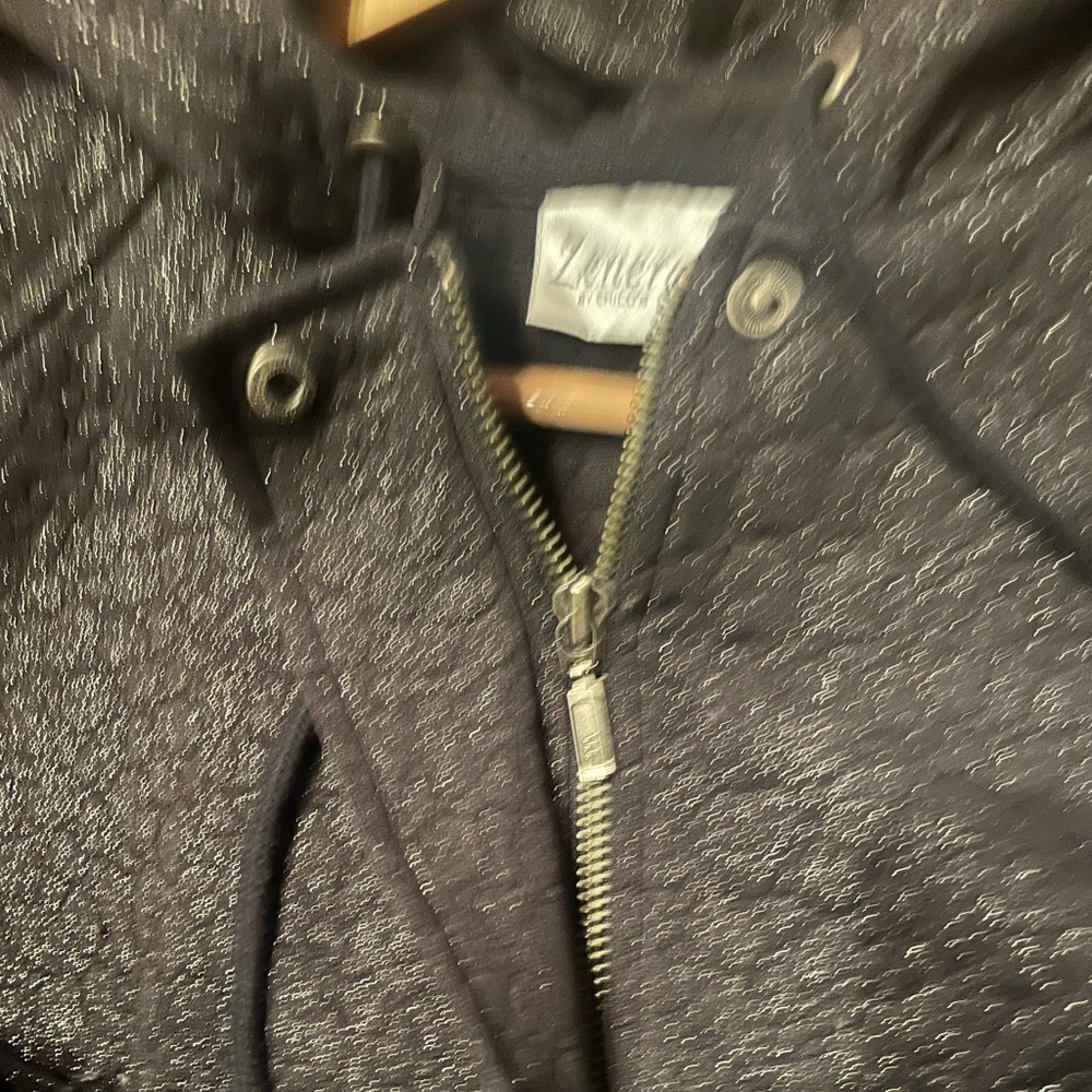 Chico's Black Textured Utility Jacket - Picture 5 of 7